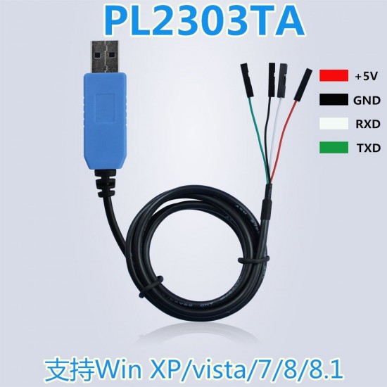 USB TO TTL Serial Cable Adapter PL2303TA PL2303 TA Module Windows 8 8.1