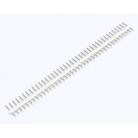 2.54mm 0.1" Pitch 1x40 40 Pin Male Straight Breakaway Pin Header - White